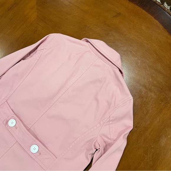 J.Crew Women’s Cotton Twill Double Breasted Peacoat Petal Pink Size 2 - Picture 8 of 16